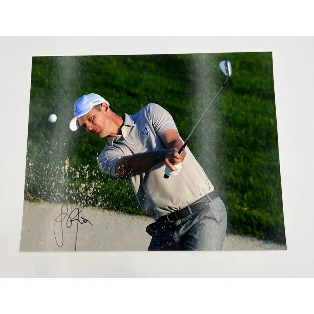 Justin Rose Signed Photo 11X14 Autographed Golf Action PGA - Picture 3 of 3